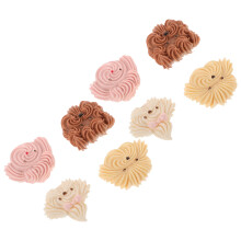 8Stk Hund Anstecker Resin DIY Schmuck Tier Charms Set