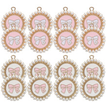 20Stk Zinklegierung Perlen Schleife Charms Für Schmuck Basteln Bunt