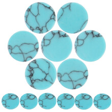 20St DIY Blauwe Cabochons Sieraden En Klokken