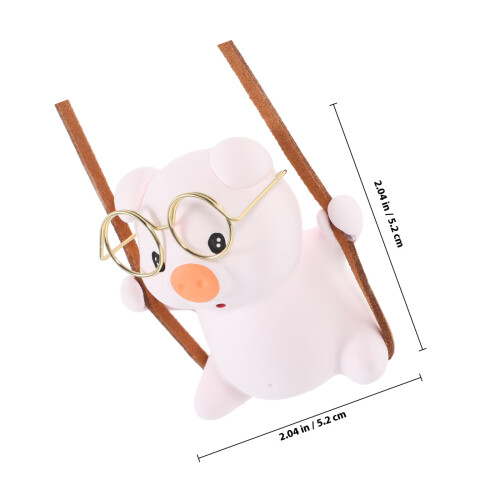 Cartoon Auto Ornament Roze Gips Autoaccessoires 1
