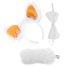 1Set Weicher Schaf Haarreif Mit Schleife Und , Mehrfarbig