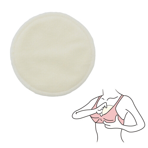 8St Herbruikbare Nursing Pads Bamboe Lichtgeel Lekvrij 1