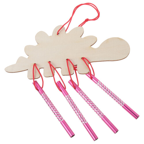 8 Sets Wooden Wind Chime Craft Kits For Kids Spring Activity