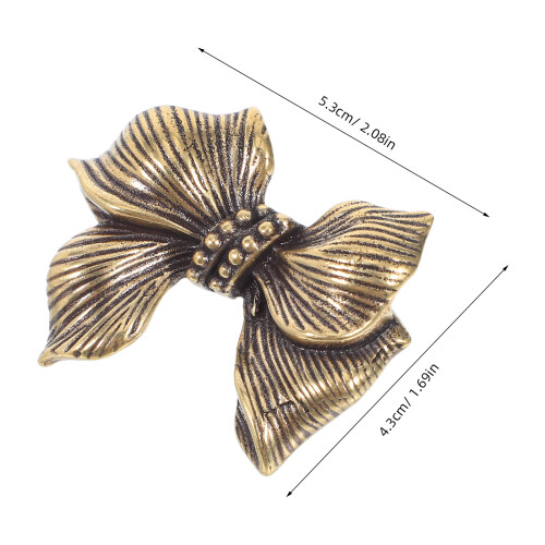 Messing Schrankgriff Bowknot Hellbraun Für Kommode Zuhause 2