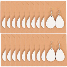 1Set Sublimatie Oorhaken DIY Oorbellen Blanks Wit Voor Decor