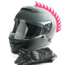 Roze Duurzame Helmstickers Voor Motorhelm, Retro En Persoonlijk