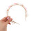 Kinder Haarband Mit Und Perlen in Rosa 4