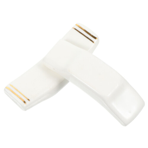2St Duurzame Keramische Chopstick Rest En Organizer