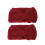 2Stk Rotes Strick Haarband Mit Bogen Warm Und Bequem 8
