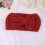 2Stk Rotes Strick Haarband Mit Bogen Warm Und Bequem 6