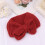 2Stk Rotes Strick Haarband Mit Bogen Warm Und Bequem 5