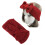 2Stk Rotes Strick Haarband Mit Bogen Warm Und Bequem 10