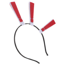 Party Haarreif Ausrufezeichen Rotes Stoff Haaraccessoire