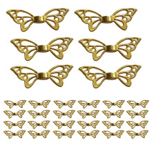 100Stk Leichter Schmetterling Charm Legierung Für Schmuck