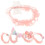 5Stk Rosa Ponytailhalter Haargummis Elastisch Haarschmuck 11