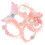 5Stk Rosa Ponytailhalter Haargummis Elastisch Haarschmuck 5