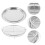 1Set Multifunktionales Grill- Und Bbq -Tablett Silber 10
