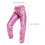 Damenhose Disco Stretch Polyester Slim Fit Hoher Bund 6