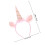 1Stk Pinkes Haarband Plüsch Elastisch Kinder Party Accessoire 2