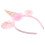 1Stk Pinkes Haarband Plüsch Elastisch Kinder Party Accessoire 11