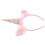 1Stk Pinkes Haarband Plüsch Elastisch Kinder Party Accessoire 5