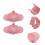 2St Huiselijke Dumpling Maker Rood Plastic En Tarwestro Keukentool 7
