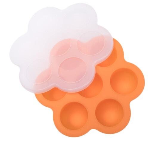 Bac De Congélation Silicone Orange Pour Stockage Aliments Bébé 2