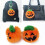 2Stk Orange Halloween Schlüsselring Plüsch 10