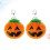 2Stk Orange Halloween Schlüsselring Plüsch 8