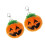 2Stk Orange Halloween Schlüsselring Plüsch 5