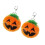 2Stk Orange Halloween Schlüsselring Plüsch 4