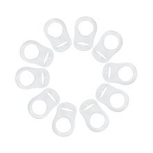 15St Baby Clip Siliconen Wit En