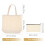 4St Canvas Boodschappentas Met Etui, Premium Kwaliteit 7