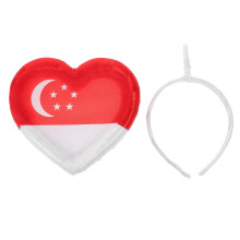 Singapur Flaggen Haarschmuck Sport Kopfband Party