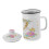 Enamel Tea Cup With Handle Tea Infuser, Lightweight Enamelware For Hot And Cold Beverages 1