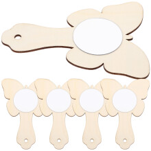 10Ud Espejos Pequeños Madera Para Manualidades Y Pintura DIY