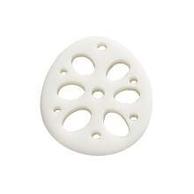 10Stk Resin Lotuswurzel Anhänger Transparent Schmuck DIY Charms Set