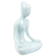 Leichte Keramik Yoga Figur Yoga Ornament Für Büroschreibtisch