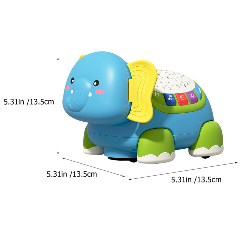 Interactieve Baby Kruiptoy Olifant Plastic Educatief 2