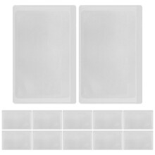 12Stk Transparente PVC-Lupe Kreditkartengröße Für Büro Und Reisen