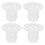 4St Comfortabele Silicone Borstkolf Flensinzet Draagbare 1