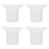4St Comfortabele Silicone Borstkolf Flensinzet Draagbare 7