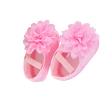 1Paar Duurzame Roze Baby Schoentjes Met Veters Kleine