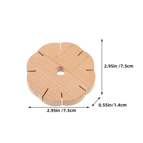 2Ud Disco Para Tejer Pulseras Y Collares En Madera 2