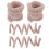 4Stk Flauschige Twisting Sticks Aus Plüsch Und Draht Hellgrau DIY 11