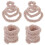 4Stk Flauschige Twisting Sticks Aus Plüsch Und Draht Hellgrau DIY 10