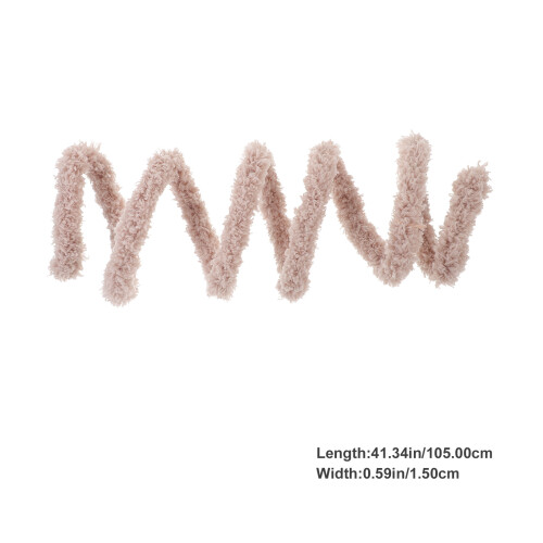 4Stk Flauschige Twisting Sticks Aus Plüsch Und Draht Hellgrau DIY 1