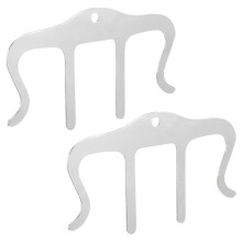 2Ud Clip Para Páginas De Metal Plata Ideal Para Banda Y Hogar