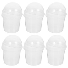 6Ud Cubos Con Para Almacenaje De Snacks Y Transparentes
