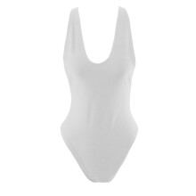 Eleganter Weißer Mit Offenem Ideal Für Strand